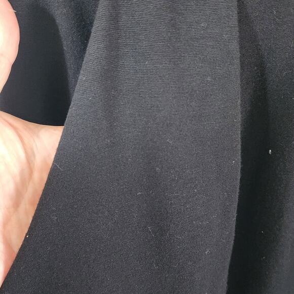 Calvin Klein Sleeveless Knee Length Black Career Dress Front Pockets Size 10 - Picture 5 of 6